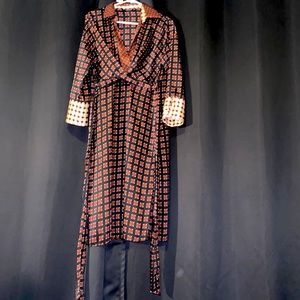 Zara basic Classy long sleeve silk dress